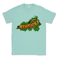 Seafoam Kentucky map St. Patrick's Day Classic Tee - FaDigitalArtStudio