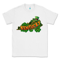 White Kentucky map St. Patrick's Day Classic Tee - FaDigitalArtStudio