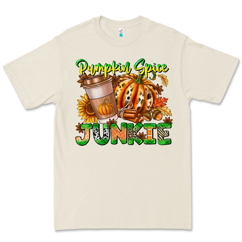Pumpkin Spice Junkie Premium Tee by CowhideDigitalArt | Teevron