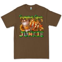 Cacao Pumpkin Spice Junkie Premium Tee - CowhideDigitalArt