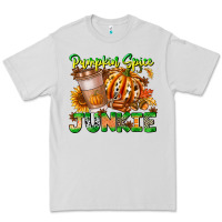 Dove Grey Pumpkin Spice Junkie Premium Tee - CowhideDigitalArt