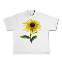 Lunar Rock Black Eyed Susan Flower Illustrations Urban Heavy Tee - LillyAllenDesigns