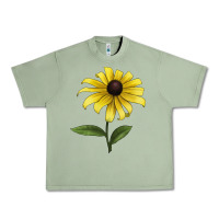 Black Eyed Susan Flower Illustrations Urban Heavy Tee | Teevron