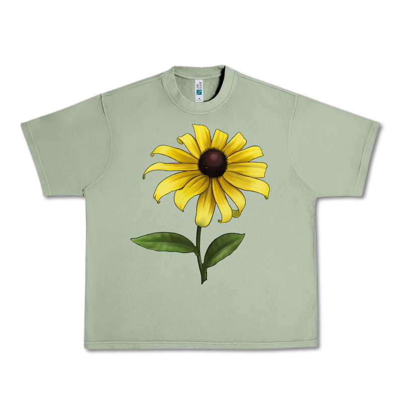 Black Eyed Susan Flower Illustrations Urban Heavy Tee by LillyAllenDesigns | Teevron