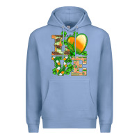 Colony Blue st.patricks nurse love heart stethoscope Premium Hoodie - BarkalooDesign