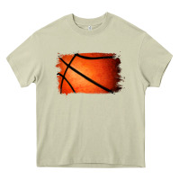 Mossy Basketball Brushstroke Heavy Core Tee - RanaPortraitStore