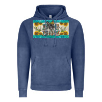 Vintage Denim dog mom french  bulldog license plate template Vintage Hoodie - BarkalooDesign