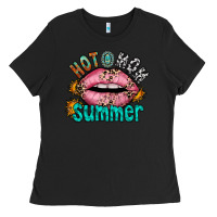 Black hot mom summer Ladies Tee - RacoonDesign