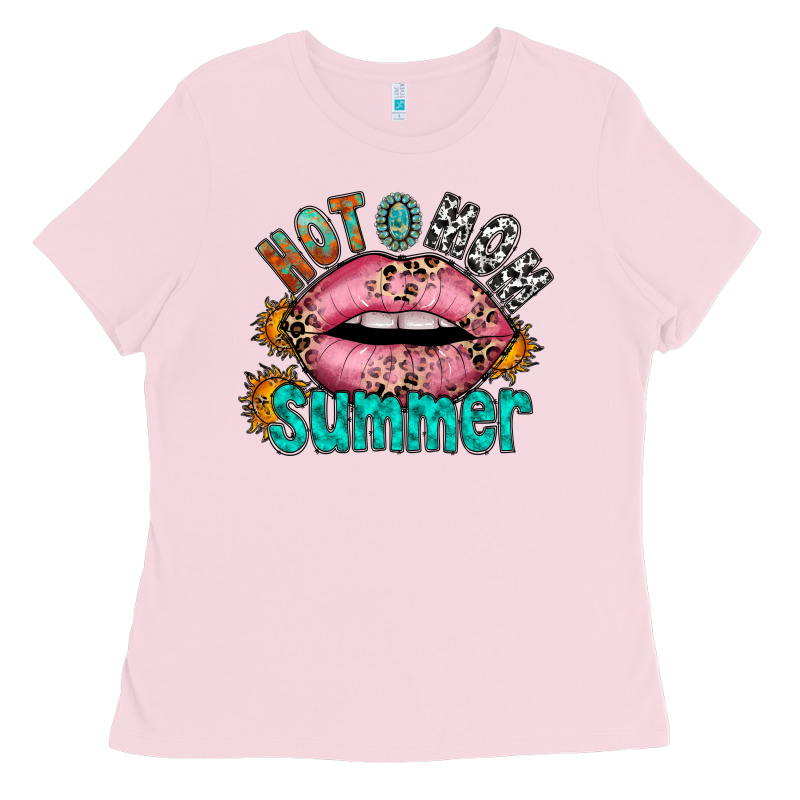Hot Mom Summer Ladies Tee by RacoonDesign | Teevron