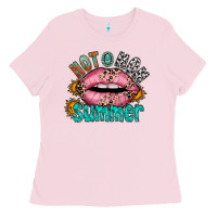 Bubblegum Pink hot mom summer Ladies Tee - RacoonDesign