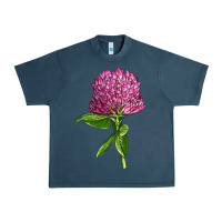 Midnight Navy Red Clover Illustrations Urban Heavy Tee - LillyAllenDesigns