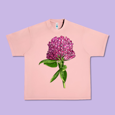 Red Clover Illustrations Urban Heavy Tee Designed By Lillyallendesigns