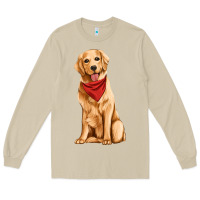 Mushroom golden retriever Long Sleeve Tee - Artiststas