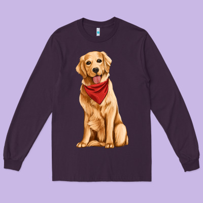Golden Retriever Long Sleeve Tee Designed By Artiststas