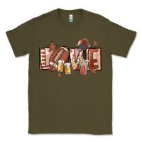 Army Green football love Classic Tee - FaDigitalArtStudio