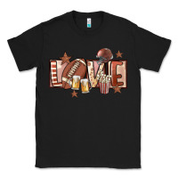 Black football love Classic Tee - FaDigitalArtStudio