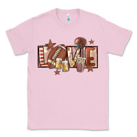 Bubblegum Pink football love Classic Tee - FaDigitalArtStudio