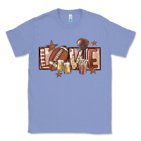 Colony Blue football love Classic Tee - FaDigitalArtStudio