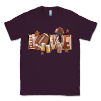 Plum football love Classic Tee - FaDigitalArtStudio
