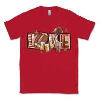 Red football love Classic Tee - FaDigitalArtStudio