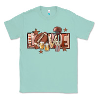 Seafoam football love Classic Tee - FaDigitalArtStudio