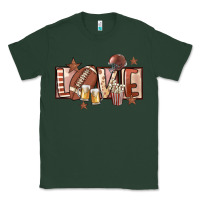Sports Green football love Classic Tee - FaDigitalArtStudio