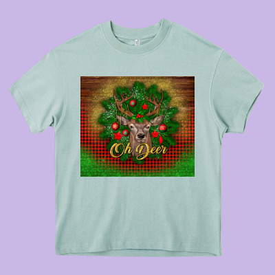 Oh Deer Heavy Core Tee Designed By Bundleandbundleshop
