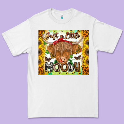Just A Little Moody Premium Tee Designed By Cowhidedigitalart
