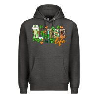 Charcoal Heather st.patricks nurse life Premium Hoodie - BarkalooDesign