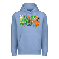 Colony Blue st.patricks nurse life Premium Hoodie - BarkalooDesign