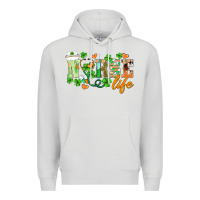 Dove Grey st.patricks nurse life Premium Hoodie - BarkalooDesign