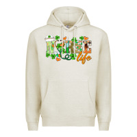 Oatmeal Heather st.patricks nurse life Premium Hoodie - BarkalooDesign