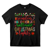 Black santa claus reindeer hallmark hot chocolate christ Heavy Core Tee - FaDigitalArtStudio