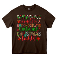 Chocolate Brown santa claus reindeer hallmark hot chocolate christ Heavy Core Tee - FaDigitalArtStudio