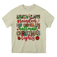 Santa Claus Reindeer Hallmark Hot Chocolate Christ Heavy Core Tee | Teevron