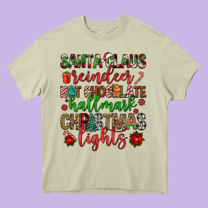 Santa Claus Reindeer Hallmark Hot Chocolate Christ Heavy Core Tee Designed By Fadigitalartstudio