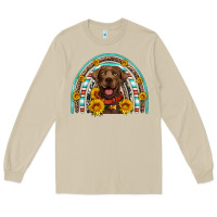 Mushroom chocolate labrador rainbow Long Sleeve Tee - Artiststas