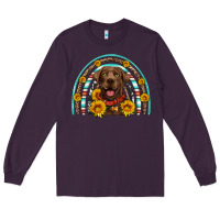 Plum chocolate labrador rainbow Long Sleeve Tee - Artiststas