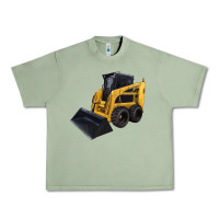Oil Green Skid Steer Loader Urban Heavy Tee - LillyAllenDesigns