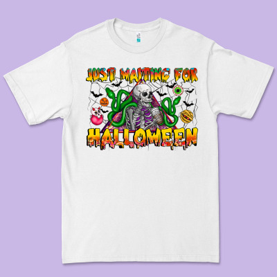 Just Mating For Halloween Premium Tee Designed By Cowhidedigitalart