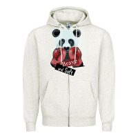 Oatmeal Heather The winner, Brave And Soft Zipper Hoodie - Bettercallsaul