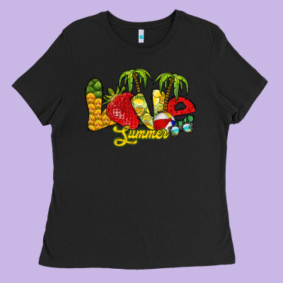 Love Summer Ladies Tee Designed By Racoondesign