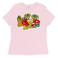 Bubblegum Pink love summer Ladies Tee - RacoonDesign