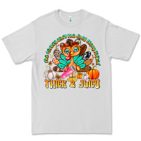 Dove Grey The Turkey Ain’t The Only Thing Lookin Thick & J Premium Tee - CowhideDigitalArt