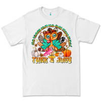 White The Turkey Ain’t The Only Thing Lookin Thick & J Premium Tee - CowhideDigitalArt