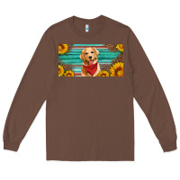 Chestnut golden retriever license plate Long Sleeve Tee - Artiststas