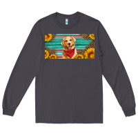 Smoke golden retriever license plate Long Sleeve Tee - Artiststas