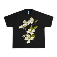Black American Dogwood Flower Illustrations Urban Heavy Tee - LillyAllenDesigns