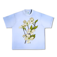 Grape Ice American Dogwood Flower Illustrations Urban Heavy Tee - LillyAllenDesigns