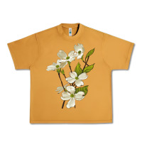Peanut Butter American Dogwood Flower Illustrations Urban Heavy Tee - LillyAllenDesigns
